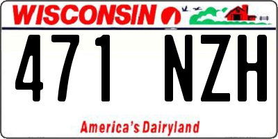 WI license plate 471NZH