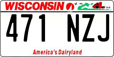 WI license plate 471NZJ
