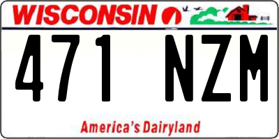 WI license plate 471NZM