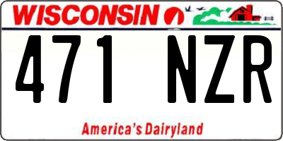 WI license plate 471NZR