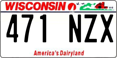 WI license plate 471NZX