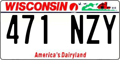 WI license plate 471NZY