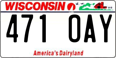 WI license plate 471OAY