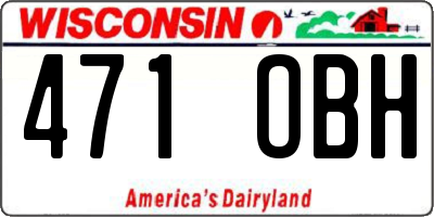 WI license plate 471OBH
