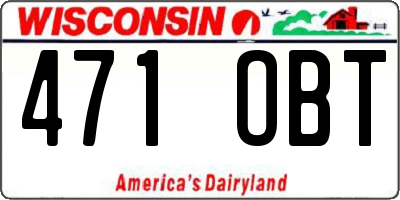 WI license plate 471OBT