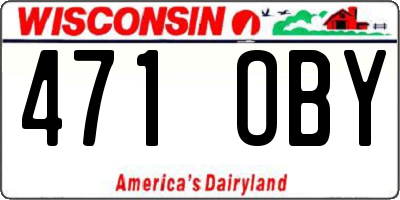 WI license plate 471OBY