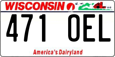 WI license plate 471OEL