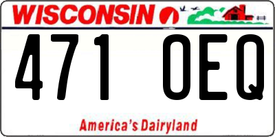 WI license plate 471OEQ