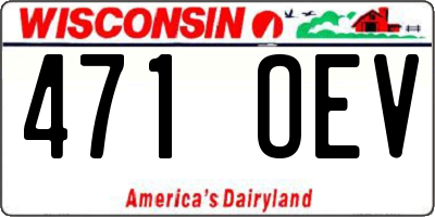 WI license plate 471OEV