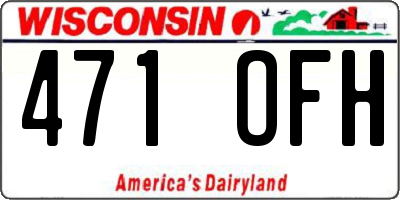 WI license plate 471OFH