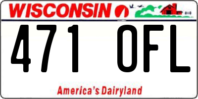 WI license plate 471OFL