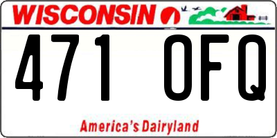 WI license plate 471OFQ