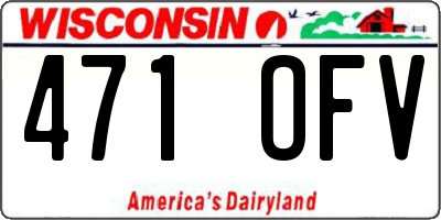 WI license plate 471OFV
