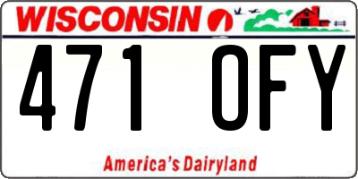 WI license plate 471OFY