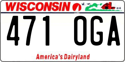 WI license plate 471OGA