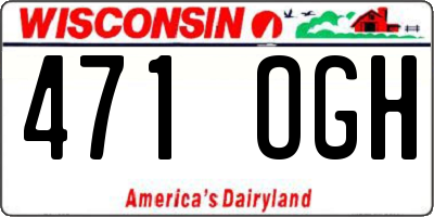 WI license plate 471OGH