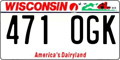 WI license plate 471OGK