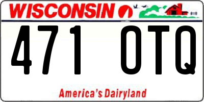 WI license plate 471OTQ