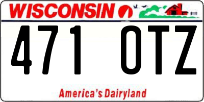 WI license plate 471OTZ
