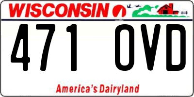 WI license plate 471OVD