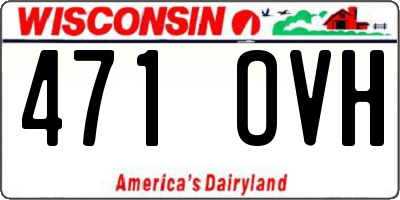 WI license plate 471OVH