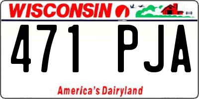 WI license plate 471PJA