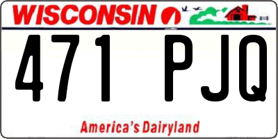 WI license plate 471PJQ