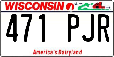 WI license plate 471PJR
