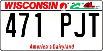 WI license plate 471PJT