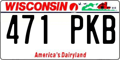 WI license plate 471PKB