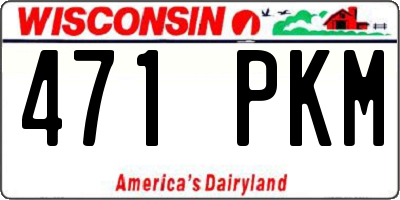 WI license plate 471PKM