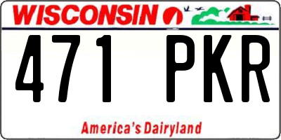 WI license plate 471PKR