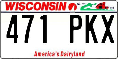 WI license plate 471PKX