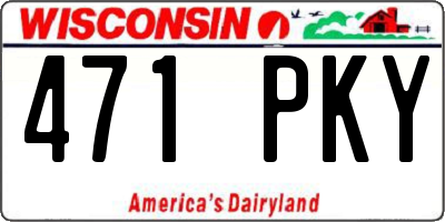 WI license plate 471PKY