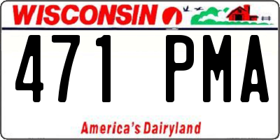 WI license plate 471PMA