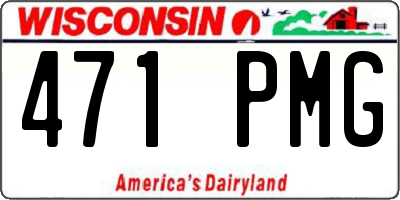 WI license plate 471PMG