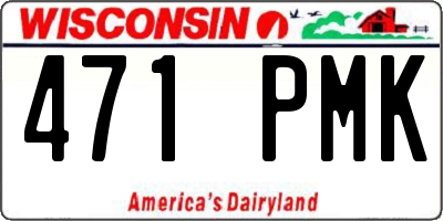 WI license plate 471PMK