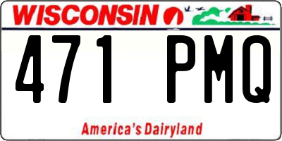 WI license plate 471PMQ