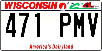 WI license plate 471PMV
