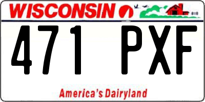 WI license plate 471PXF