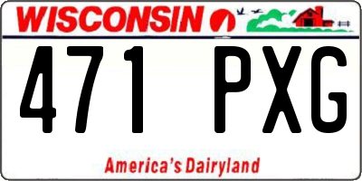 WI license plate 471PXG