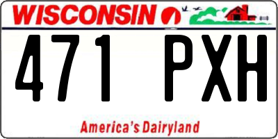 WI license plate 471PXH