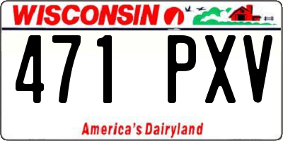WI license plate 471PXV