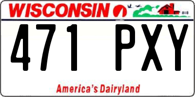 WI license plate 471PXY