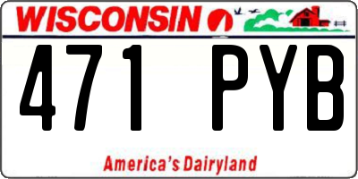 WI license plate 471PYB