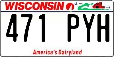 WI license plate 471PYH