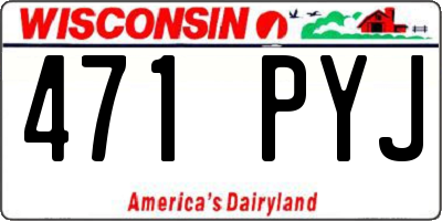 WI license plate 471PYJ