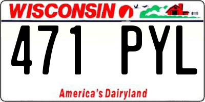 WI license plate 471PYL