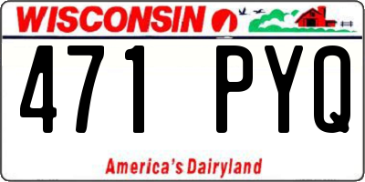 WI license plate 471PYQ