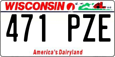 WI license plate 471PZE